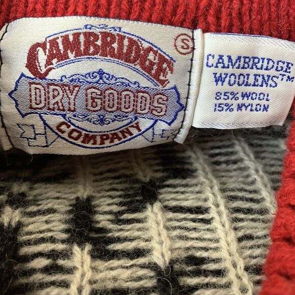 Cambridge Woolens Dry Goods Wool Cardigan Sweater Fair Isle Nordic Women’s Sz S - Picture 6 of 6